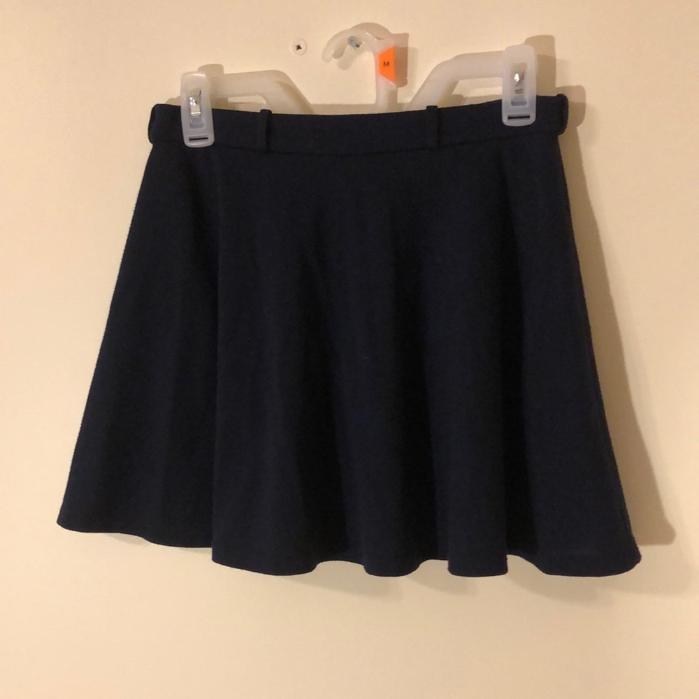 Navy Forever 21 skater skirt. Size M.